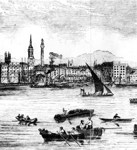 Pontili sul fiume Tamigi, da St. Benet